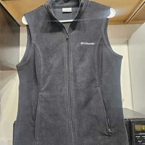 Black Columbia Fleece vest women's size Medium